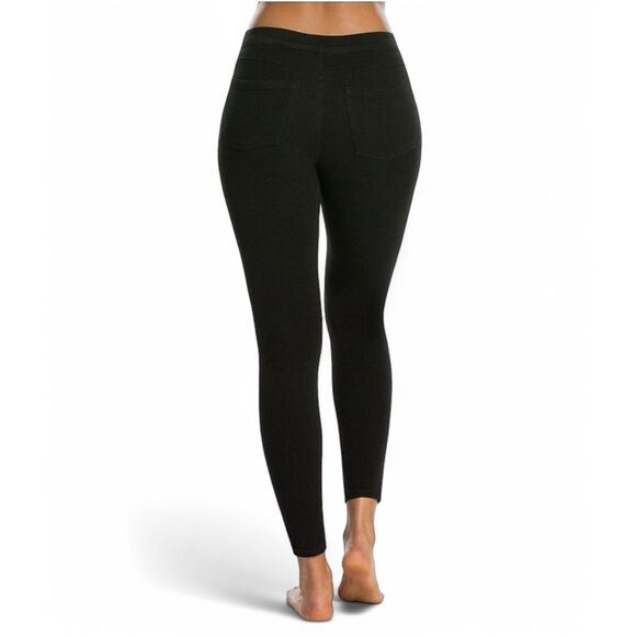 Spanx Jean-ish Ankle Leggings - Black Sculpting Pants - Size Large - Picture 5 of 8